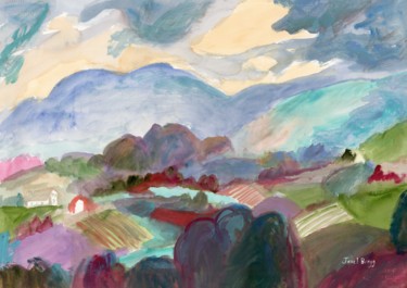 Landscape with Hills and Farms
