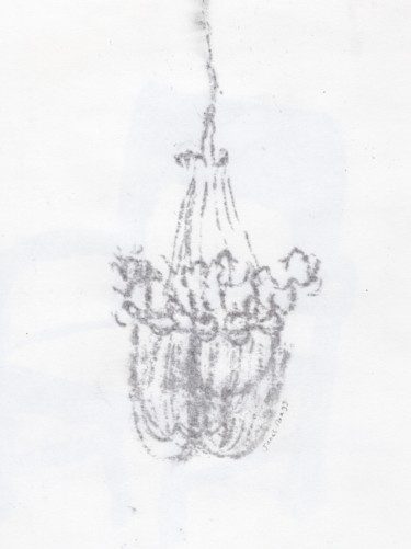 Faintly Lightly in Gray IV Chandelier 1.5