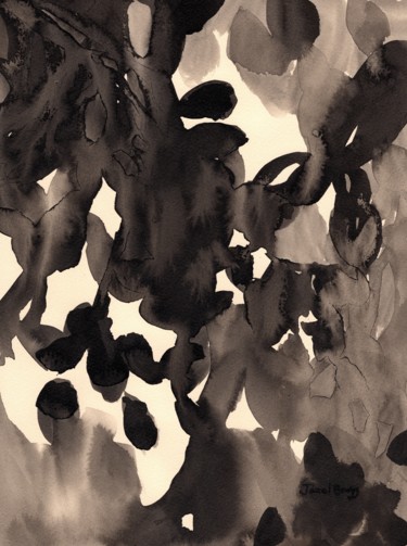 Leaves Abstract in Ink
