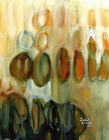 Abstract with Ovals and Gold II