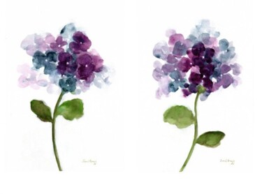 Floral with Hydrangea I and II